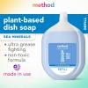 imageMethod Gel Dish Soap Sea Minerals Scent Biodegradable Formula Tough on Grease ampamp Stuckon Food Cruelty Free Formula Made with Recycled Plastic 18 Fl Oz Pack of 6Sea Minerals