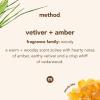 imageMethod Premium Foaming Hand Wash Refill Vetiver  Amber Recyclable Bottles Biodegradable Formula 28 fl oz Pack of 4 Packaging May VaryVetiver  Amber