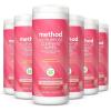 imageMethod AllPurpose Cleaning Wipes Pink Grapefruit MultiSurface Compostable 30 Count Pack of 6Grapefruit