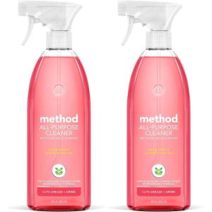 imageMethod AllPurpose Cleaning Wipes Pink Grapefruit MultiSurface Compostable 70 Count Pack of 328 Fl Oz Pack of 2