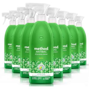 imageMethod Antibacterial AllPurpose Cleaner Spray Citron Kills 999 of Household Germs 28 Fl Oz Pack of 4Bamboo