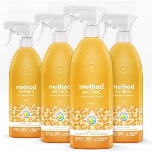 imageMethod Antibacterial AllPurpose Cleaner Spray Citron Kills 999 of Household Germs 28 Fl Oz Pack of 4Citron