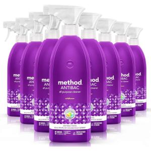 imageMethod Antibacterial AllPurpose Cleaner Spray Citron Kills 999 of Household Germs 28 Fl Oz Pack of 4Wildflower