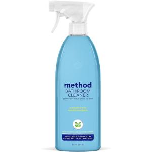imageMethod Bathroom Cleaner Removes Mold  Mildew Stains Eucalyptus Mint 28 Fl Oz28 Count Pack of 1