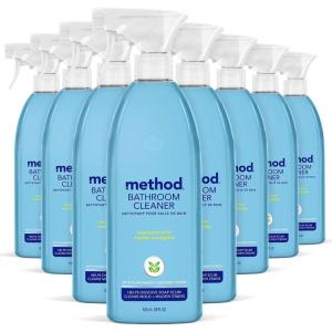 imageMethod Bathroom Cleaner Removes Mold  Mildew Stains Eucalyptus Mint 28 Fl Oz28 Fl Oz Pack of 8