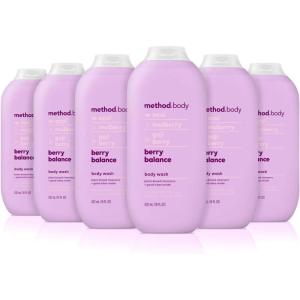 imageMethod Body Wash Daily Zen Paraben and Phthalate Free 18 oz Pack of 6Berry Balance