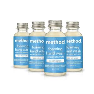 imageMethod Foaming Hand Wash Concentrates Refills Sea Minerals 4 Recyclable 1 fl oz RefillsSea Minerals