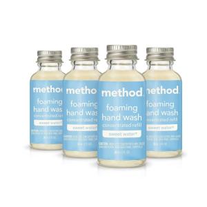 imageMethod Foaming Hand Wash Concentrates Refills Sea Minerals 4 Recyclable 1 fl oz RefillsSweet Water