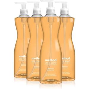 imageMethod Gel Dish Soap  Clementine Biodegradable Formula Tough on Grease 18 Fl Oz Pack of 418 Fl Oz Pack of 4