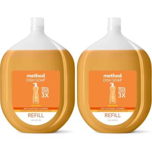 imageMethod Gel Dish Soap  Clementine Biodegradable Formula Tough on Grease 18 Fl Oz Pack of 454 Fl Oz Pack of 2