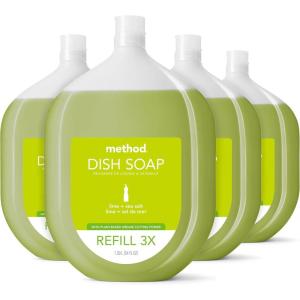 imageMethod Gel Dish Soap Lime  Sea Salt Biodegradable Formula Tough on Grease 18 Fl Oz Pack of 6216 Fl Oz Pack of 1