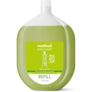 imageMethod Gel Dish Soap Lime  Sea Salt Biodegradable Formula Tough on Grease 18 Fl Oz Pack of 654 Fl Oz Pack of 1
