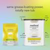 imageMethod Dishwasher Detergent Packs Lemon Mint Dishwashing Rinse Aid to Lift Tough Grease and Stains 30 Dishwasher Tabs per Package Pack of 4Lemon Mint