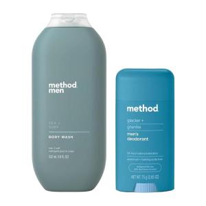 imageBundle of Method Sea  Surf Body Wash 18 oz Pack of 1  Method Glacier  Granite Deodarant 265 oz Pack of 1