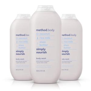 imageMethod Body Wash Simply Nourish Paraben and Phthalate Free Biodegradable Formula 18 oz Pack of 3Simply Nourish