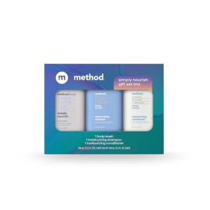 imageMethod Body Wash and Hair Care Gift Set Simply Nourish 34 oz Travel Size Bottles