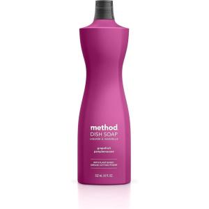 imageMethod Gel Dish Soap Grapefruit Biodegradable Formula Tough on Grease 18 Fl Oz Pack of 1Grapefruit