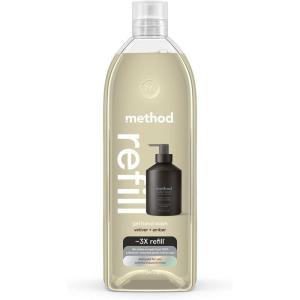 imageMethod Gel Hand Soap Refill Vetiver  Amber Biodegradable Formula 34 Fl Oz Pack of 1 Packaging May Vary