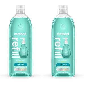 imageMethod Gel Hand Soap Refill Waterfall 34 oz Packaging May Vary34 Fl Oz Pack of 2