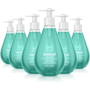 imageMethod Gel Hand Soap Refill Waterfall Recyclable Bottle Biodegradable Formula 34 oz Pack of 4 Packaging May Vary12 Fl Oz Pack of 6