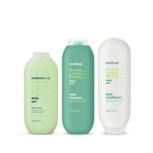 imageMethod Hair and Body Variety Pack  Daily Zen  Shampoo 14 oz Conditioner 135 oz Body Wash 18 oz