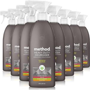 imageMethod Heavy Duty Degreaser Lemongrass Scent Oven Cleaner ampamp Stove Top Cleaner 28 Oz Spray Bottles Pack of 828 Fl Oz Pack of 8