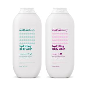 imageMethod Hydrating Body Wash Variety Pack  Magnolia 18 fl oz  Coconut Milk 18 fl oz Paraben and Phthalate Free