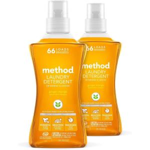imageMethod Laundry Detergent Ginger Mango 535 Ounces 66 Loads 2 Pack Packaging May Vary