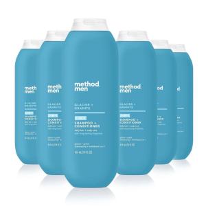 imageMethod Men 2in1 Shampoo  Conditioner Juniper  Sage Pack Of 6 Juniper ampamp Sage 6 CountGlacier  Granite