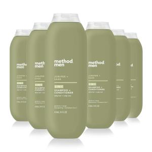 imageMethod Men 2in1 Shampoo  Conditioner Juniper  Sage Pack Of 6 Juniper ampamp Sage 6 CountJuniper  Sage