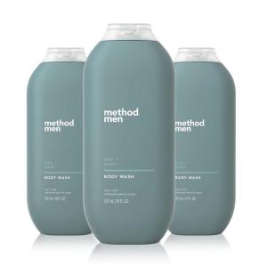 imageMethod Men Body Wash Cedar  Cypress Paraben and Phthalate Free 18 FL Oz Pack of 3Sea  Surf