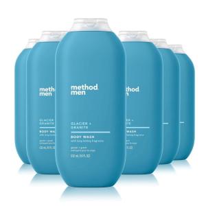 imageMethod Men Body Wash Glacier  Granite Paraben and Phthalate Free 18 FL Oz Pack of 6Glacier  Granite
