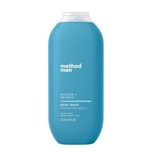 imageMethod Men Body Wash Sandalwood  Vetiver Paraben and Phthalate Free 18 fl oz Pack of 1Glacier  Granite
