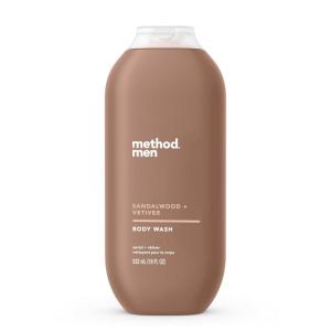 imageMethod Men Body Wash Sandalwood  Vetiver Paraben and Phthalate Free 18 fl oz Pack of 1Sandalwood  Vetiver
