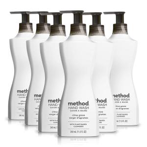 imageMethod Gel Hand Wash Rosemary Biodegradable Formula 115 fl oz Pack of 6Citrus Grove