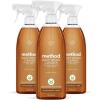 imageMethod Daily Wood Cleaner Almond PlantBased Formula That Cleans Shelves Tables and Other Wooden Surfaces While Removing Dust ampamp Grime Almond Scent 28 oz Spray Bottles Pack of 328 Fl Oz Pack of 3