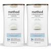 imageMethod Dishwasher Detergent Packs Fragrance Free  Clear Dishwashing Rinse Aid to Lift Tough Grease and Stains 54 Dishwasher Tabs per Package Pack of 2Unscented