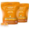 imageMethod Laundry Detergent Packs Ginger Mango Scent PlantBased Stain Remover Solution that Works in Hot ampamp Cold Water 42 Packs per Bag 2 Pack 84 Loads Packaging May Vary