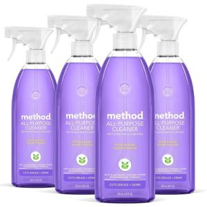 imageMethod AllPurpose Cleaner Refill French Lavender PlantBased and Biodegradable Formula Perfect for Most Counters Tiles Stone and More 68 Fl Oz bottles Pack of 628 Fl Oz Pack of 4