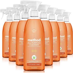 imageMethod AllPurpose Cleaner Spray Clementine PlantBased and Biodegradable Formula Perfect for Most Counters Tiles Stone and More 28 Oz Spray Bottles Pack of 8Clementine