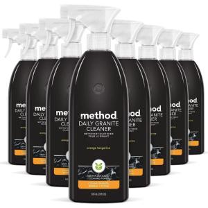 imageMethod Daily Granite Cleaner Spray Orange Tangerine PlantBased Cleaning Agent for Granite Marble and Other Sealed Stone 28 oz Spray Bottles Pack of 8Orange Tangerine