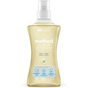 imageMethod Liquid Laundry Detergent Beach Sage Scent PlantBased Stain Remover  66 Loads per 535 fl oz bottle 4 Pack 264 Total Loads Packaging May VaryFragrance Free