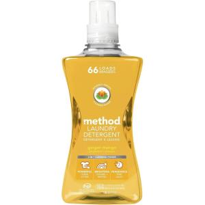 imageMethod Liquid Laundry Detergent Beach Sage Scent PlantBased Stain Remover  66 Loads per 535 fl oz bottle 4 Pack 264 Total Loads Packaging May VaryGinger Mango