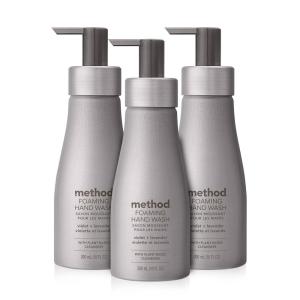 imageMethod Premium Foaming Hand Wash Refill Vetiver  Amber Recyclable Bottles Biodegradable Formula 28 fl oz Pack of 4 Packaging May VaryViolet  Lavender