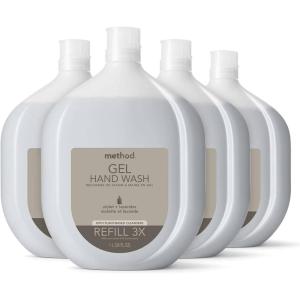 imageMethod Premium Gel Hand Soap Refill Vanilla  Raspberry Recyclable Bottle Biodegradable Formula 34 fl oz Pack of 4 Packaging May VaryViolet  Lavender