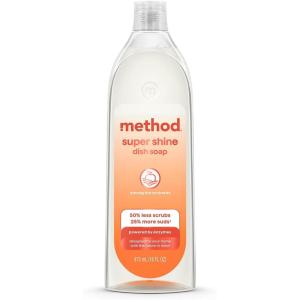 imageMethod Super Shine Liquid Dish Soap Powered by Enzymes Free  Clear Unscented 16 fl ozAmong the Orchards