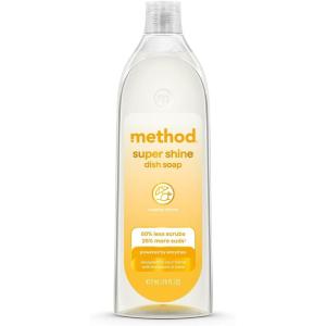 imageMethod Super Shine Liquid Dish Soap Powered by Enzymes Free  Clear Unscented 16 fl ozCoastal Citron