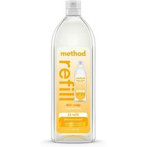imageMethod Super Shine Liquid Dish Soap Refill Powered by Enzymes Among the Orchards Scented 48 fl ozCoastal Citron
