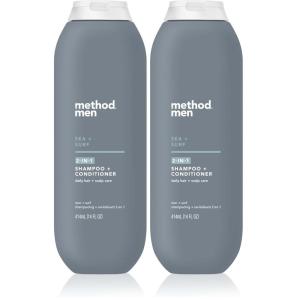 imageMethod Men 2in1 Shampoo and Conditioner Sea  Surf  Cleans and Conditions with Argan and Jojoba Oil  Made without Parabens  14 oz14 fluid ounces Pack of 2